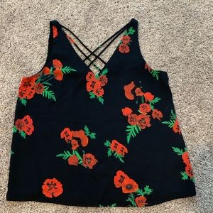 Express Floral Print Tank Top